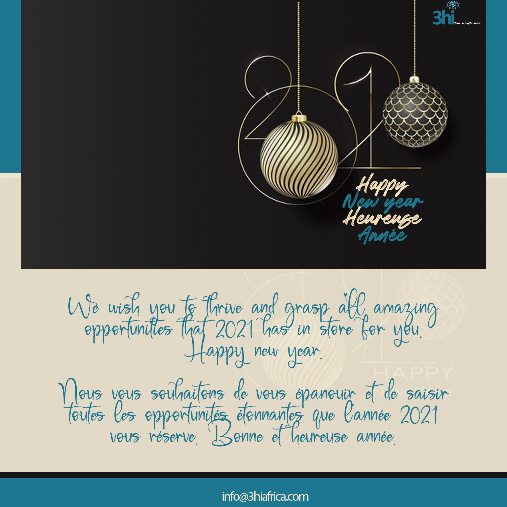 FROM US TO YOU – HAPPY NEW YEAR 2021