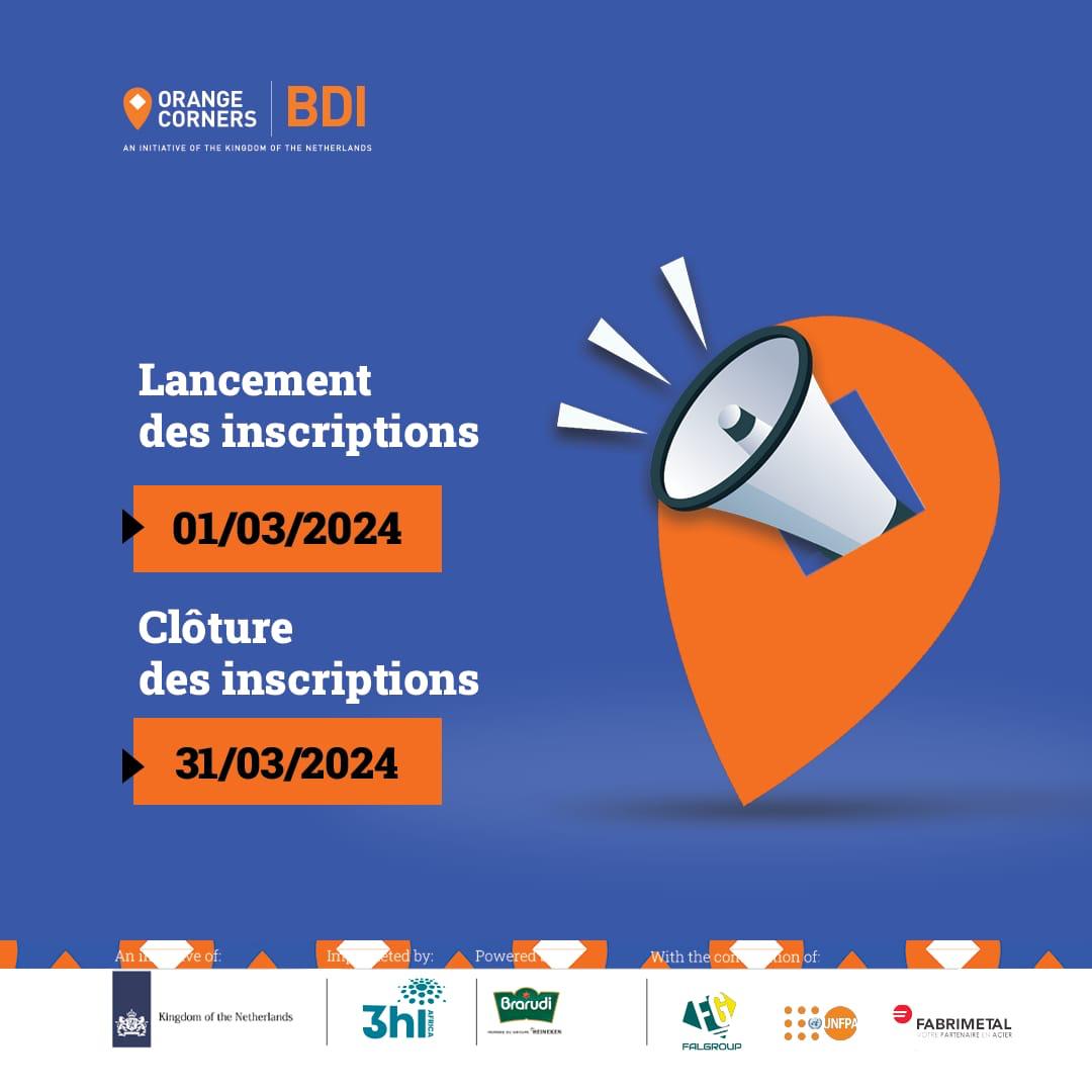 APPEL À CANDIDATURE AU PROGRAMME D’ACCELERATION D’ORANGE CORNERS BDI 2024 _ Cohortes 1 & 2